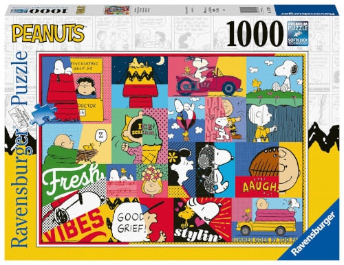 Ravensburger Puzzle 17539 - Peanuts Momente - 1000 Teile Snoopy Puzzle für Erwachsene und Kinder ab