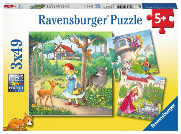 Ravensburger 08051 Rapunzel,Rotkäp.&Frosc 3 X 49
