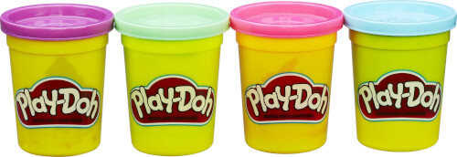 Hasbro 23241EU4 Play-Doh Schulknete Mini 4-teilig ab 2 Jahren 