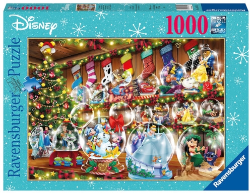 Ravensburger Puzzle 16772 – Schneekugelparadies – 1000 Teile Disney Puzzle für Erwachsene und Kinde