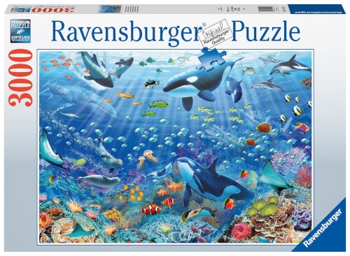 Ravensburger Puzzle 17444 Bunter Unterwasserspaß - 3000 Teile Puzzle für Erwachsene und Kinder ab 14