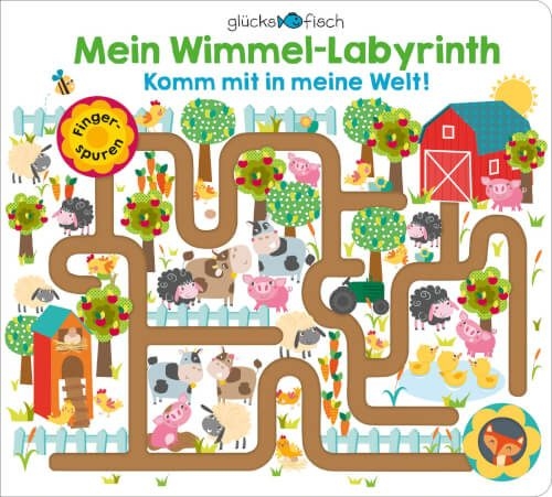 S. Fischer Verlag 7373-5871 Glücksfisch: Mein Wimmel-Labyrinth: Komm mit in meine Welt!