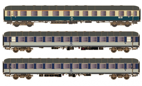 Lemke H43042 3er Set Personenwagen DB / Dolomiten Express IV Set 1