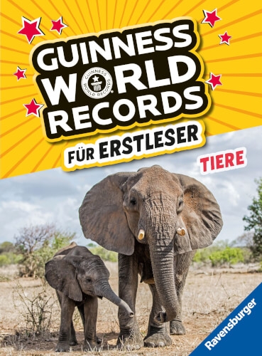 Ravensburger 46262 Guinness World Records für Erstleser - Tiere (Rekordebuch zum Lesenlernen)
