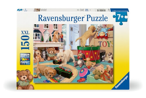 Ravensburger 12000865 Puzzle Verspielte Welpen 150 Teile XXL