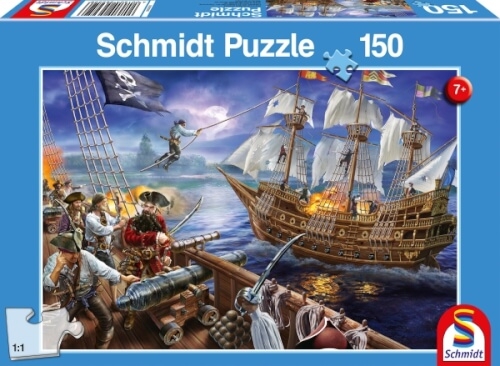 Schmidt Puzzle 56252 Abenteuer mit den Piraten, 150 Teile, ab 7 Jahre