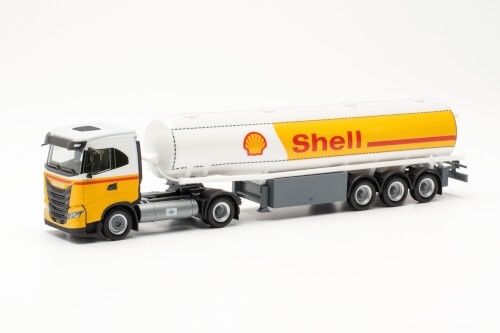 Herpa 315685 Iveco S-Way ND LNG Benzintank-Sattelzug „Shell“