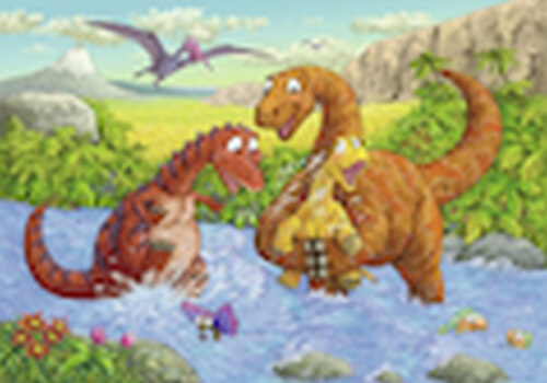 Ravensburger 050307 Puzzle: Spielende Dinos 2x24 Teile