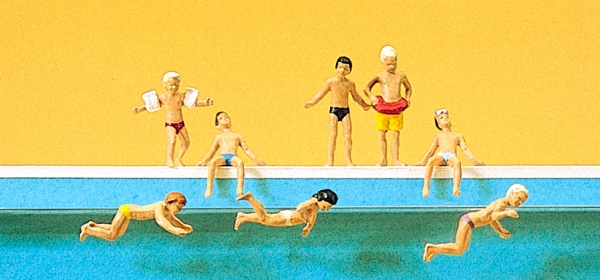 Preiser 10307 Kinder im Schwimmbad