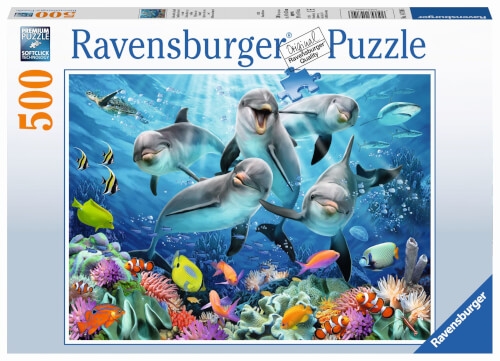 Ravensburger 14710 Puzzle Delphine im Korallenriff 500 Teile