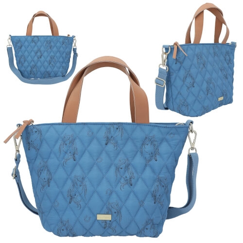 Depesche 12024 Miss Melody Mini Shopper BLUE QUILT