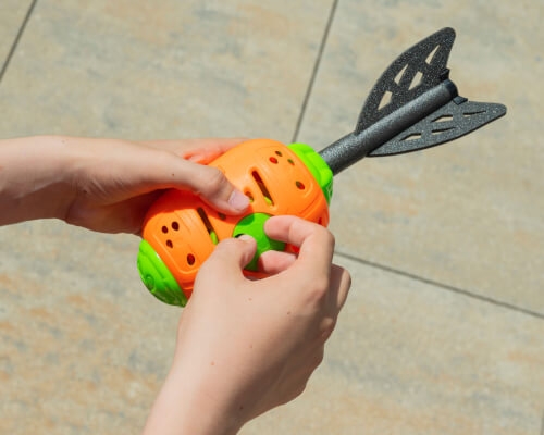 Vedes 77608460 Splash & Fun Wasserbombe Wurfrakete, inklusive 50 Ballons