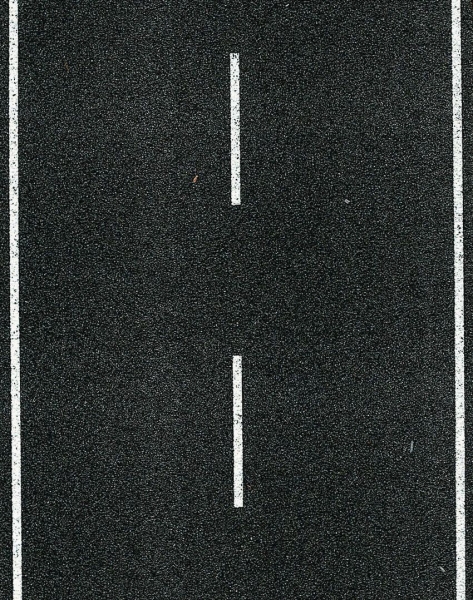 Heki 6561 Fahrbahndecke Asphalt H0, zweispurig 100x8 cm