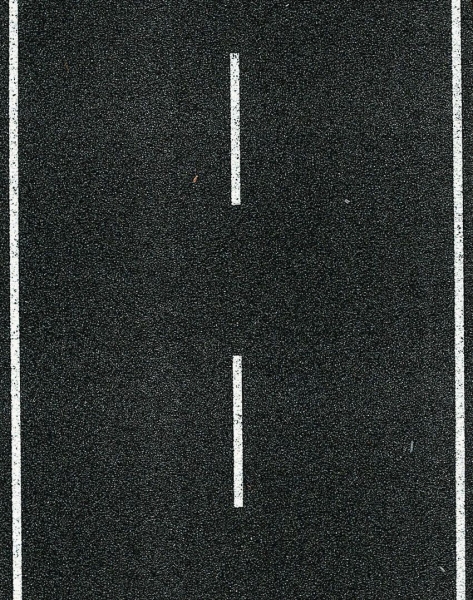 Heki 6561 Fahrbahndecke Asphalt H0, zweispurig 100x8 cm