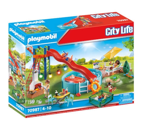 PLAYMOBIL 70987 Poolparty mit Rutsche