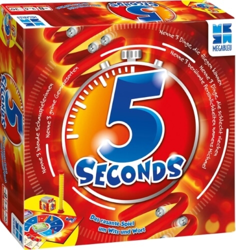 Megableu 678467 - Mega Bleu 5 Seconds, für 3-6 Spieler, ab 8 Jahren