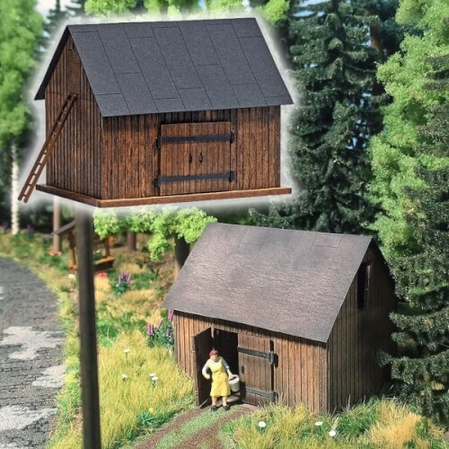 Busch 1500 Feldschuppen H0