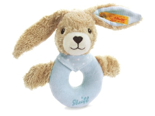 Steiff 237522 Hoppel Hase Greifring 12 blau