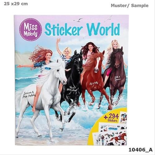 Depesche 10406 Miss Melody Stickerworld, Mal- und Stickern