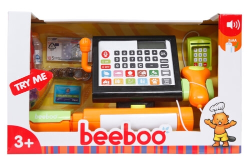 Beeboo Kitchen Registrierkasse Touchscreen mit Sound und Zubehör, Kaufläden & Zubehör, ca. 34,8x14,5