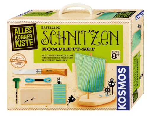 KOSMOS Bastelbox Schnitzen Komplett-Set