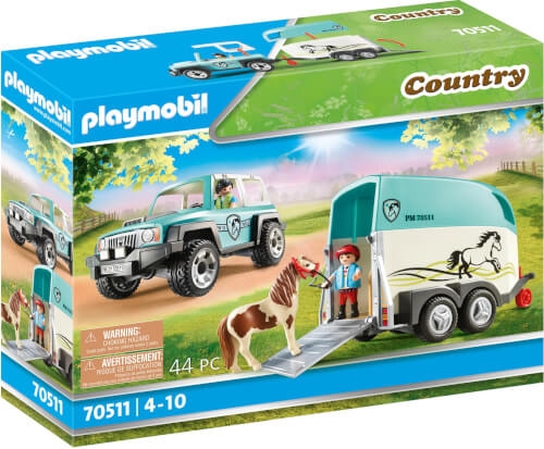 Playmobil 70511 PKW mit Ponyanhänger
