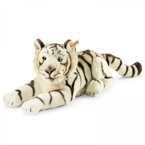 Steiff 066153 Bharat Tiger 43 weiss liegend