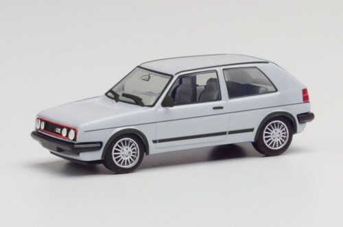 Herpa 430838-002 VW Golf II Gti, silbermetallic