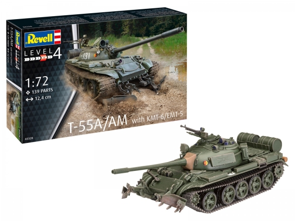 Revell 03328 1:72 T-55A/AM with KMT-6/EMT-5 ab 12 Jahre