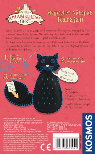 Kosmos 698942 Die Schule der magischen Tiere - Magischer Nähspaß: Karajan