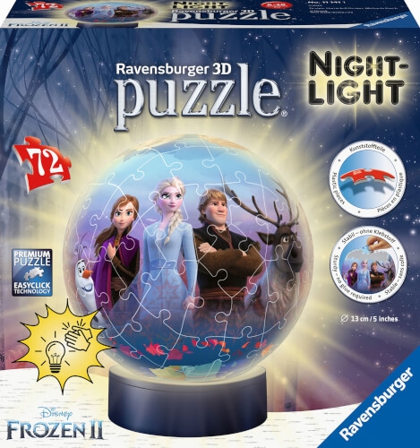 Ravensburger 111411 Puzzleball Disney Frozen 2 Nightlight 72 Teile