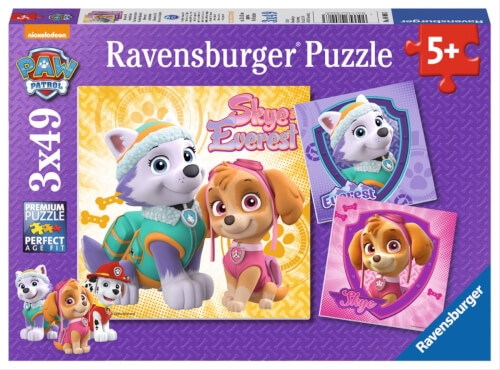 Ravensburger 80083 Puzzle: Bezaubernde Hundemädchen, 3x49 Teile