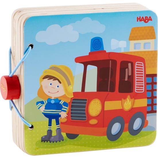 Haba 303776 Holz-Babybuch Feuerwehr