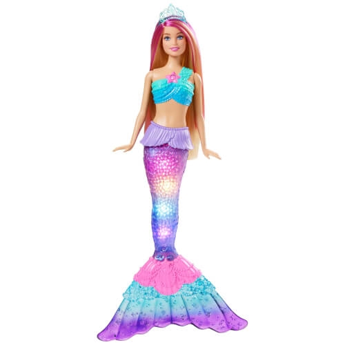 Mattel HDJ36 Barbie Malibu Zauberlicht Meerjungfrau Puppe