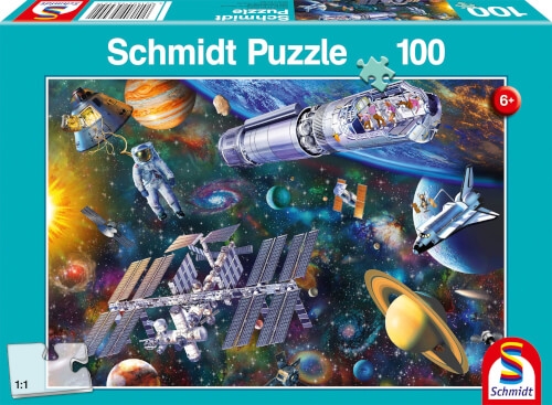 Schmidt Spiele 56455 Puzzle 100 Teile Wel Teile raumspaß