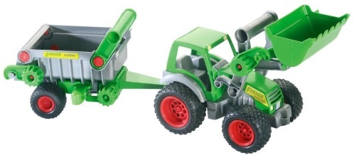 Wader 37756 Wader Traktor mit Frontschaufel und Kippanhänger