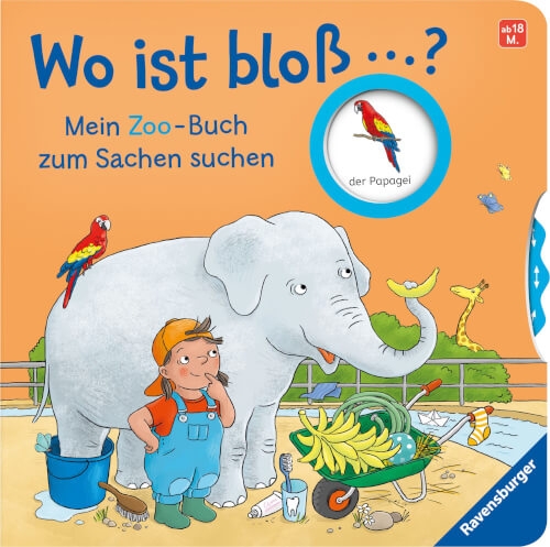 Ravensburger 41833 Wo ist bloß...? Mein Zoo-Buch zum Sachen suchen