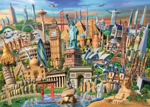 Ravensburger 19890 Puzzle: World Landmarks 1000 Teile