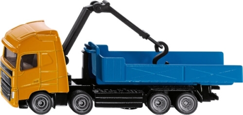 Siku 1683 SUPER - Volvo Abrollkipper mit Kran, 1:55, ab 3 Jahre