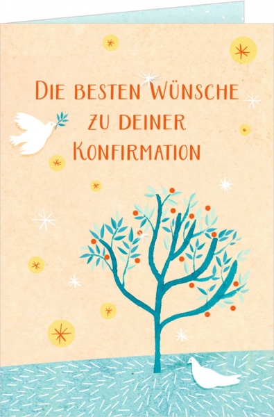 Coppenrath Verlag 92839 Grußkarte - Die besten Wünsche zu deiner Konfirmation