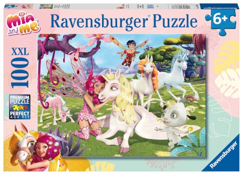 Ravensburger Kinderpuzzle 13388 - Wahre Einhorn-Freundschaft - 100 Teile XXL Mia and Me Puzzle für K