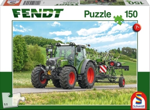 Schmidt Spiele Puzzle Fendt 211 Vario mit Fendt Wender Twister, 150 Teile