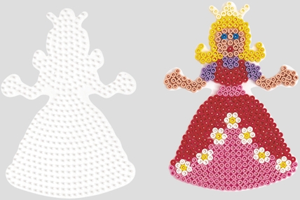 Dan Import 258 HAMA Bügelperlen Midi - Stiftplatte Prinzessin