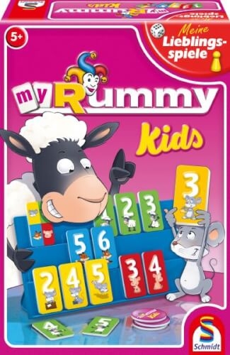 Schmidt Spiele 40544 MyRummy Kids, 2 bis 4 Spieler, ab 5 Jahre
