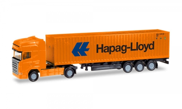 Herpa 066723 N Scania R TL Container-Sattelzug "Hapag Lloyd"