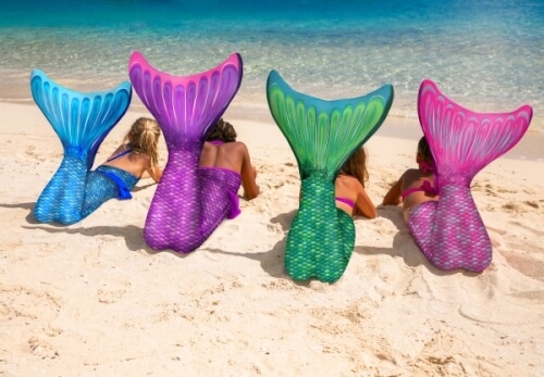 Fin Fun Meerjungfrau Mermaidens Blau S/M 
