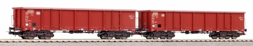 Piko 58381 2er Set Offene Güterwagen Eaos DB IV