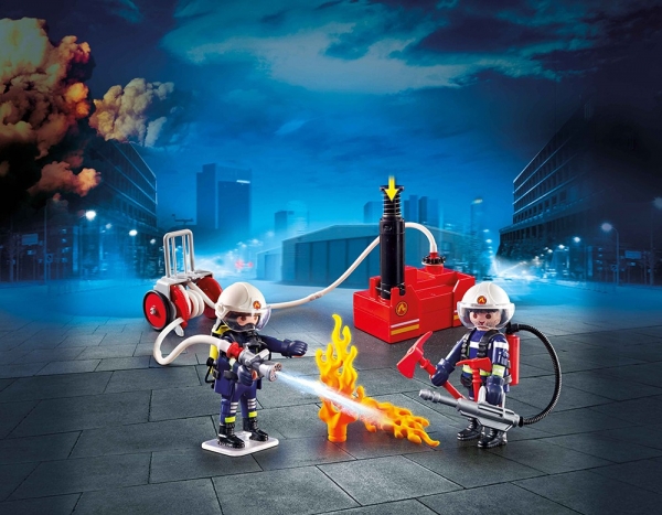 Playmobil 9468 Feuerwehrmänner mit Löschpumpe