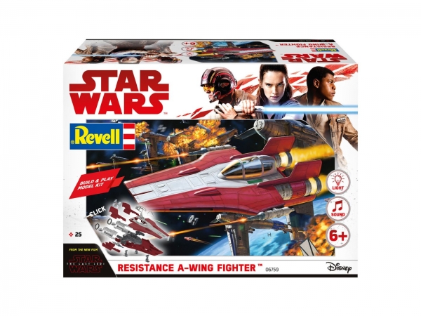 Revell 06759 Build & Play "Resistance A-Wing Fighter, Red"