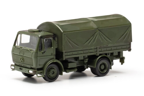Herpa 747073 Mercedes-Benz NG Pritschen-LKW 5to mit Rundplane 2achs Bundeswehr